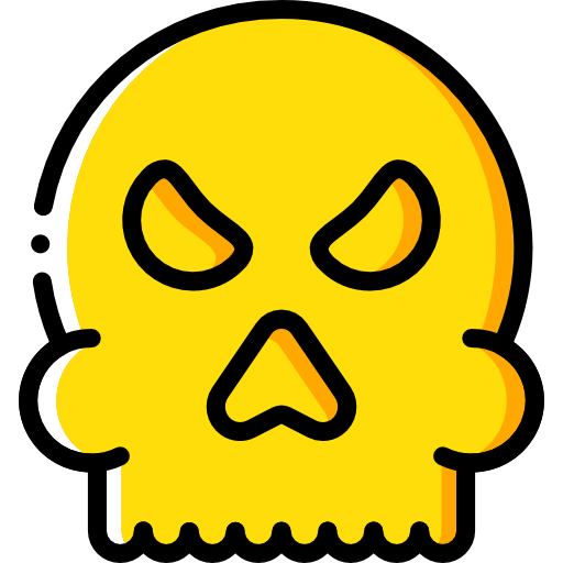頭蓋骨 Basic Miscellany Yellow icon
