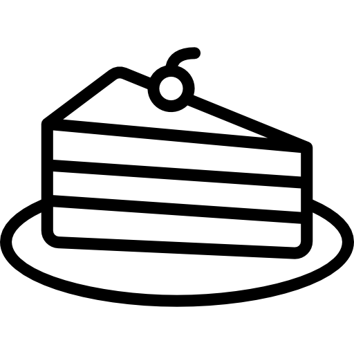 pedazo de pastel Basic Miscellany Lineal icono