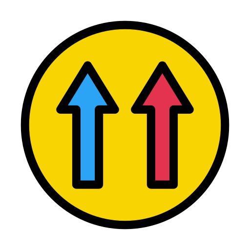 Дорожный знак Vector Stall Lineal Color иконка