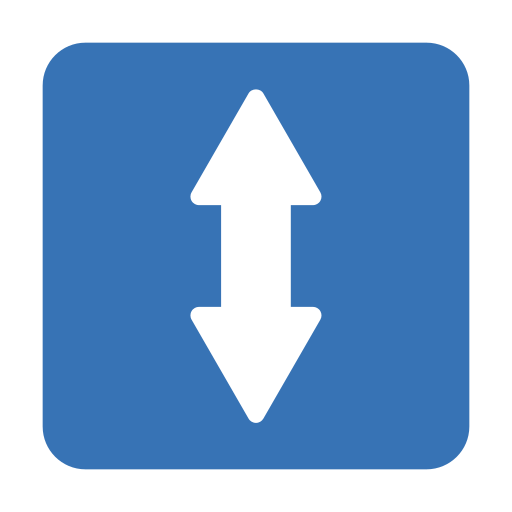 Direction arrow Generic Blue icon