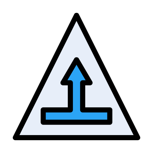 Дорожный знак Vector Stall Lineal Color иконка