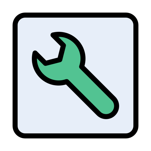 Wrench Vector Stall Lineal Color icon