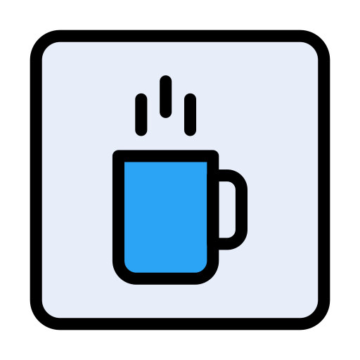 Coffee Vector Stall Lineal Color icon
