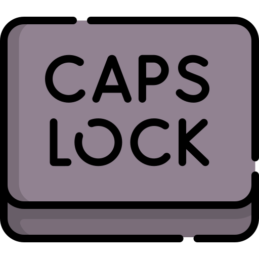 Caps lock Special Lineal color icon