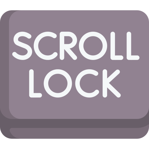 scroll lock Special Flat icoon