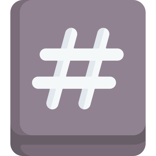hashtag Special Flat ikona