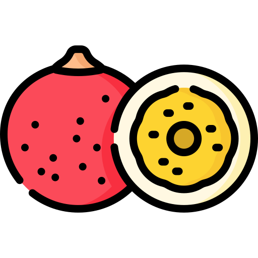 Red passion fruit Special Lineal color icon