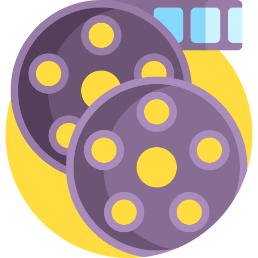 Film roll Detailed Flat Circular Flat icon