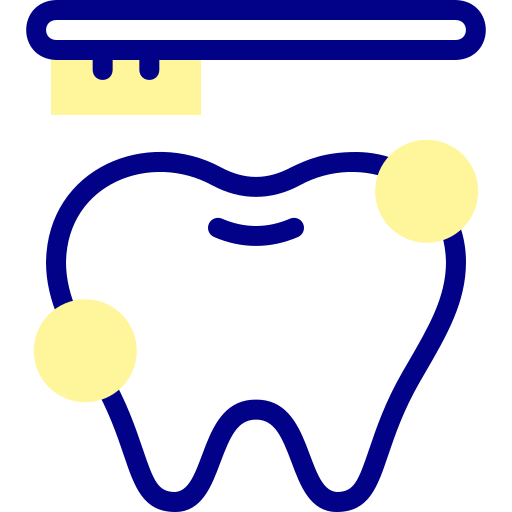 cepillo de dientes Detailed Mixed Lineal color icono