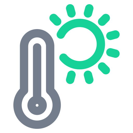 High temperature Generic Outline Color icon