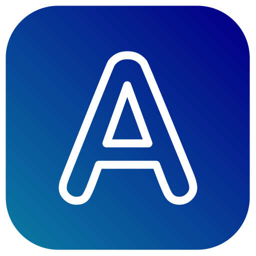 letter a Generic Flat Gradient icoon
