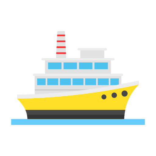 Cruise ship Generic Flat icon