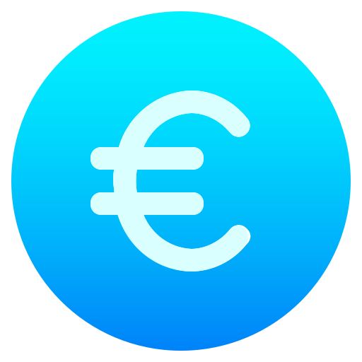 Евро Generic Flat Gradient иконка