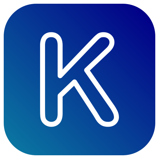 letra k Generic Flat Gradient icono