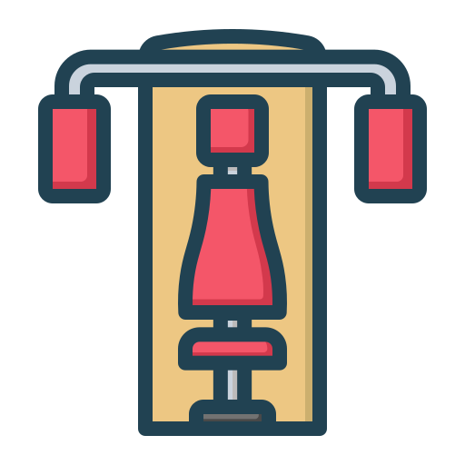 Chest press Generic Outline Color icon