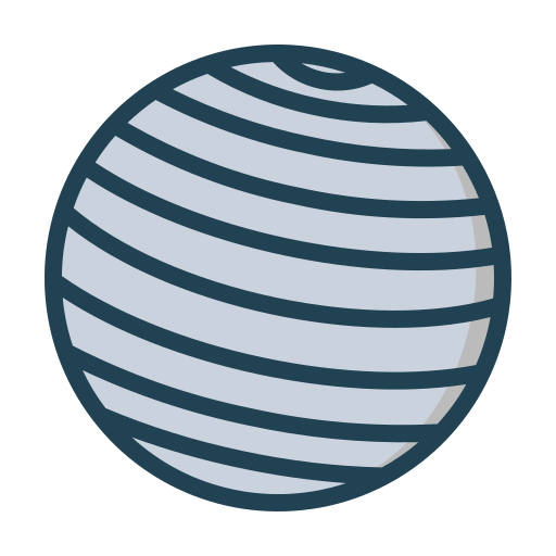 Exercise ball Generic Outline Color icon