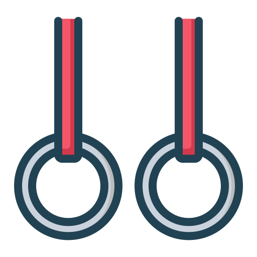gymnastikringe Generic Outline Color icon