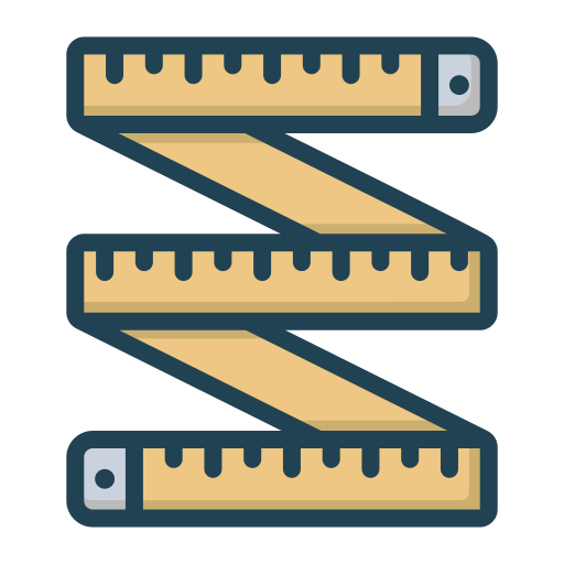 Measure tape Generic Outline Color icon