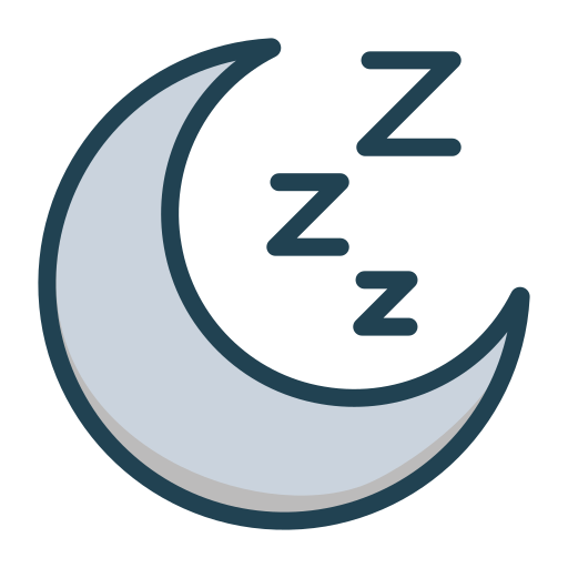 dormir Generic Outline Color icono