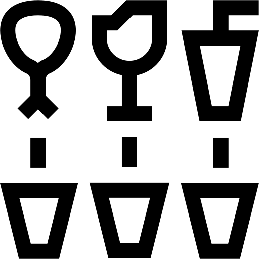 afval Basic Straight Lineal icoon