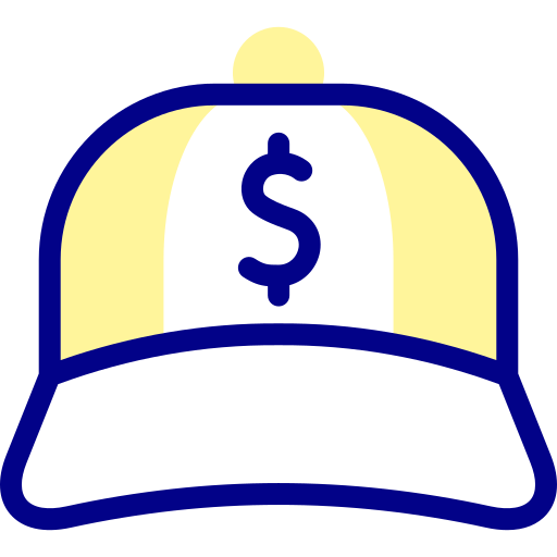 Cap Detailed Mixed Lineal color icon