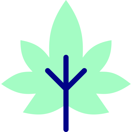 大麻 Detailed Mixed Lineal color icon