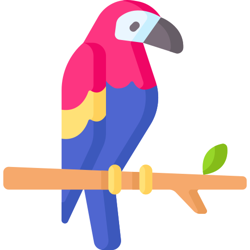 guacamaya roja Special Flat icono