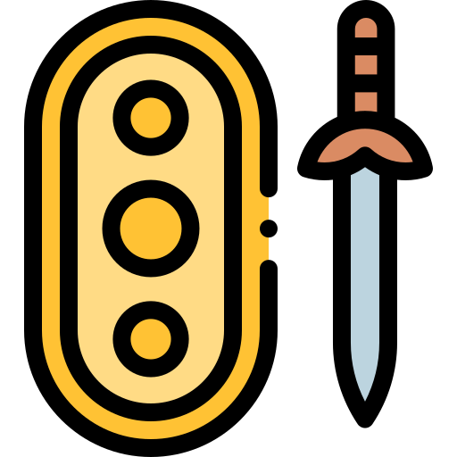 武器 Detailed Rounded Lineal color icon