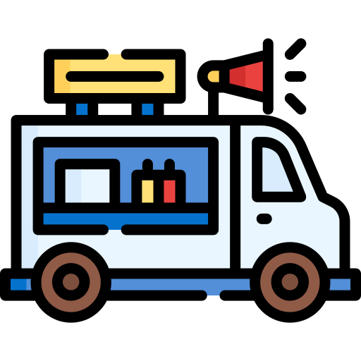 camion di cibo Special Lineal color icona