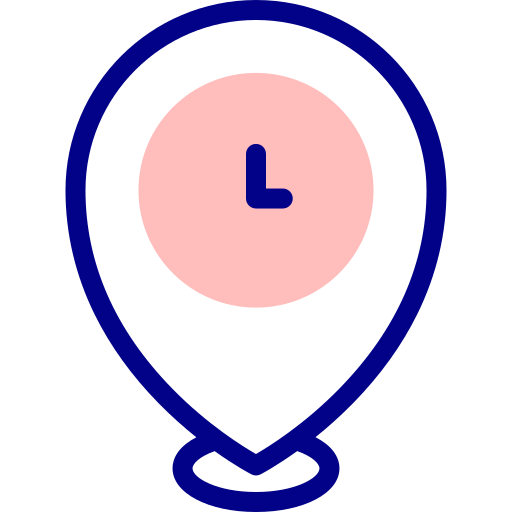 pin de ubicación Detailed Mixed Lineal color icono
