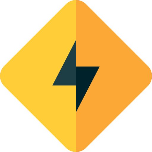 高電圧 Basic Straight Flat icon