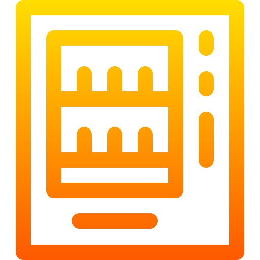 自動販売機 Basic Gradient Lineal color icon
