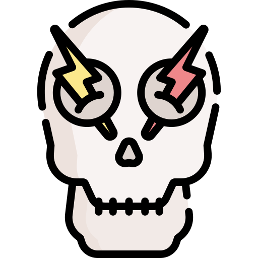 schedel Special Lineal color icoon