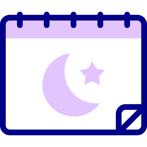 calendario Detailed Mixed Lineal color icona
