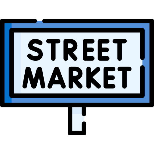 ストリートマーケット Special Lineal color icon