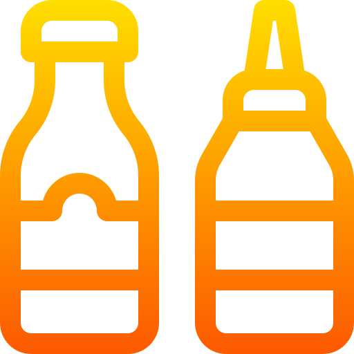 Ketchup Basic Gradient Lineal color icon