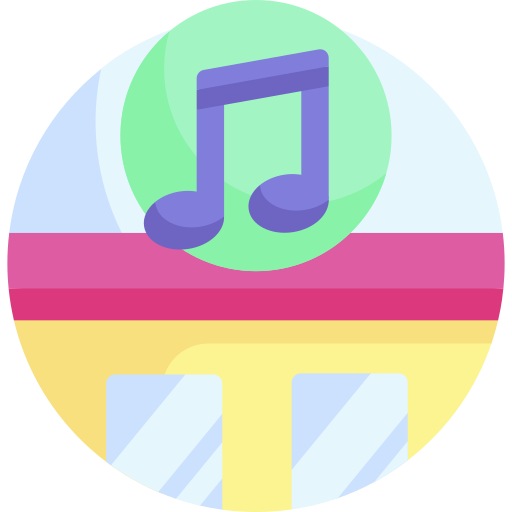sklep muzyczny Detailed Flat Circular Flat ikona