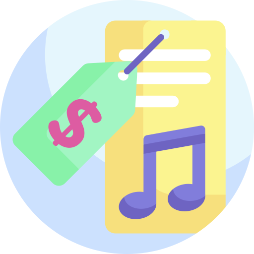 Music store Detailed Flat Circular Flat icon