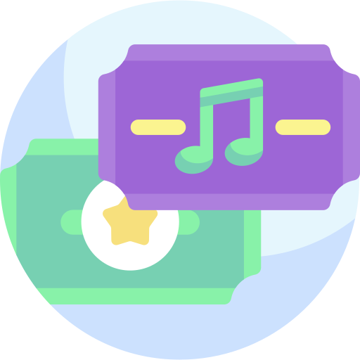 tienda de música Detailed Flat Circular Flat icono