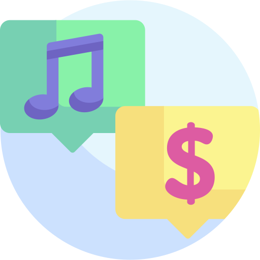 Music store Detailed Flat Circular Flat icon