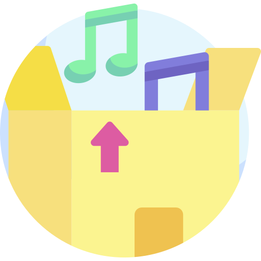 sklep muzyczny Detailed Flat Circular Flat ikona