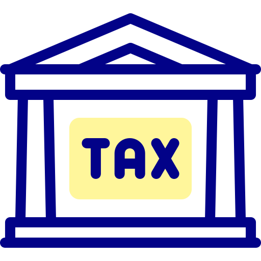 Tax office Detailed Mixed Lineal color icon