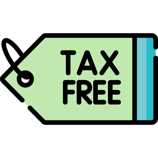 Tax free Special Lineal color icon