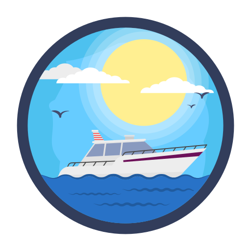 パワーボート Generic Circular icon