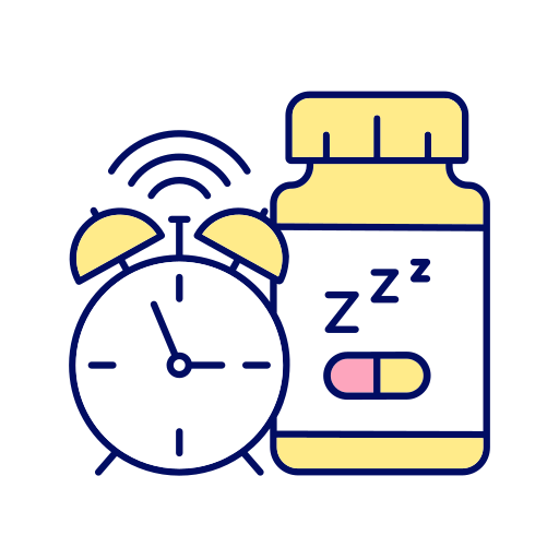 Sleeping pills Generic Thin Outline Color icon