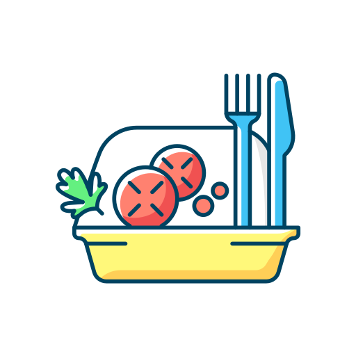 Salad Generic Thin Outline Color icon