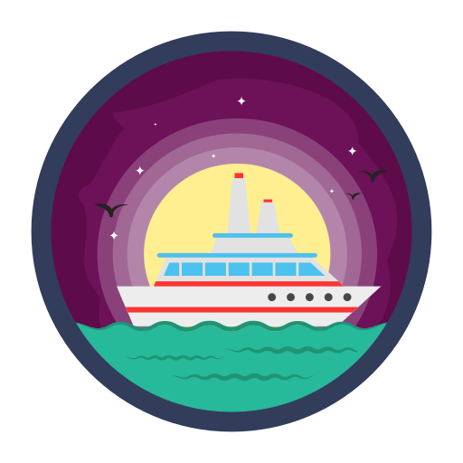 Ferry boat Generic Circular icon
