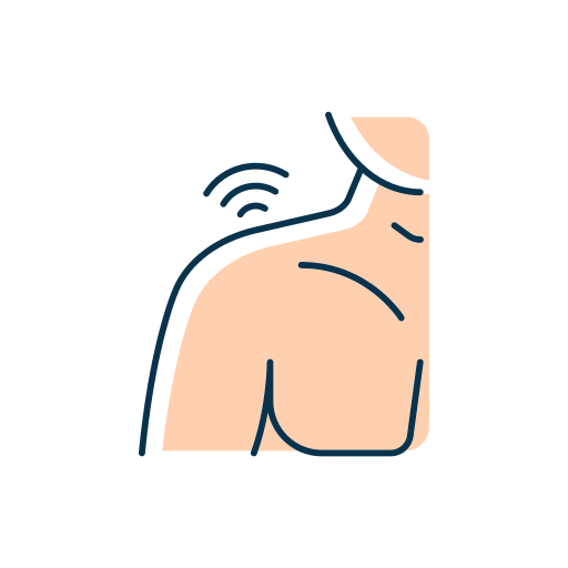 Shoulder Generic Thin Outline Color icon