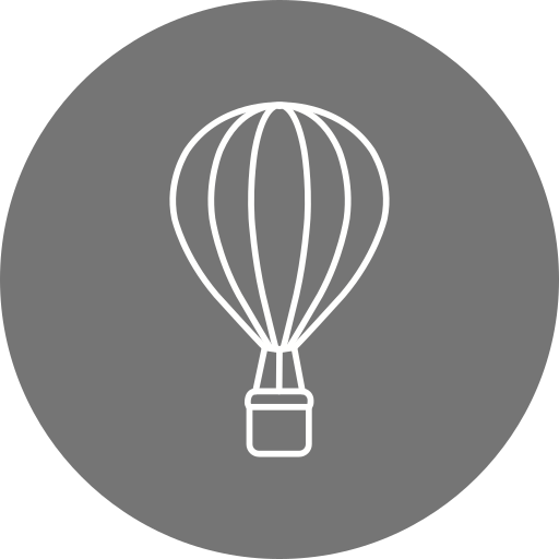 montgolfière Generic Circular Icône