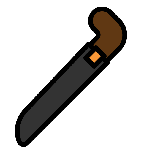 Machete Generic Outline Color icon